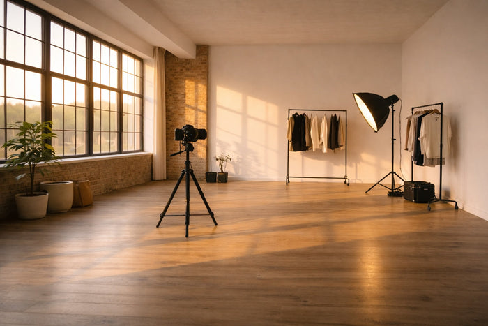 Wo kann ich eine Fotoshooting-Location mit flexiblem Zeitfenster buchen?